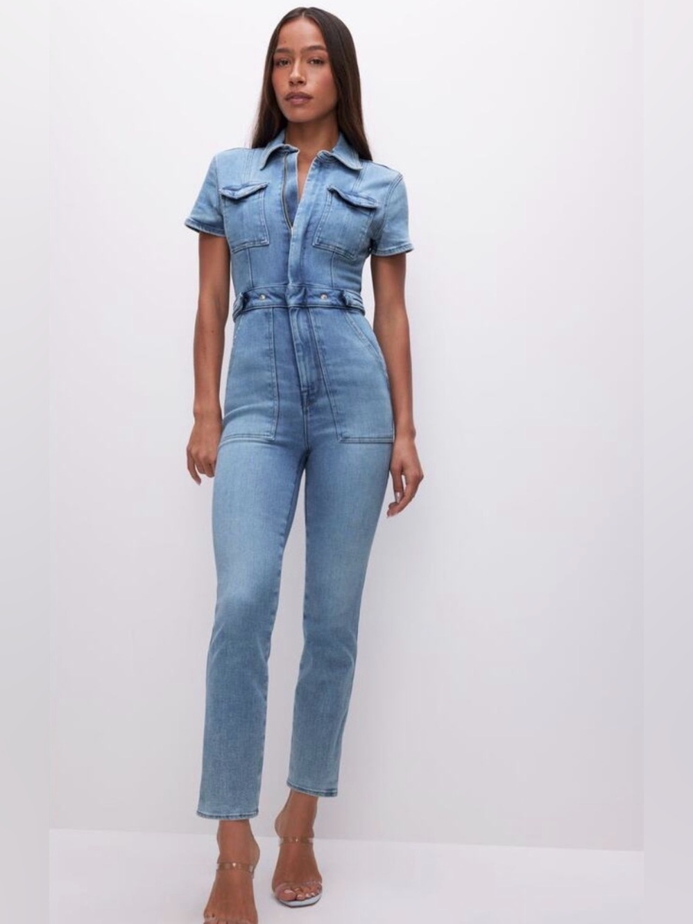 Good American Denim Jumpsuit- Size M - Picture 2 of 15